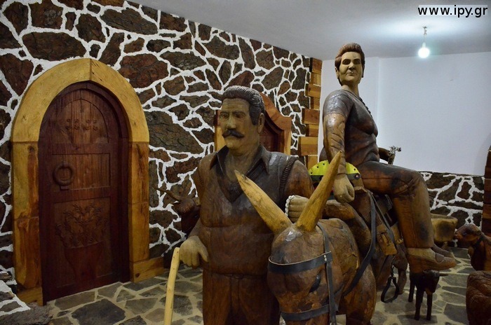 Giorgos Koutantos woodcarving museum in Axos