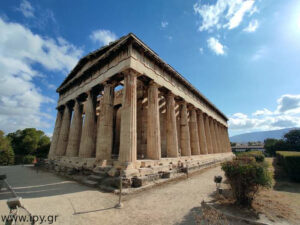 Θησείο ο ναός του Ηφαίστου στην Αθηνάς 