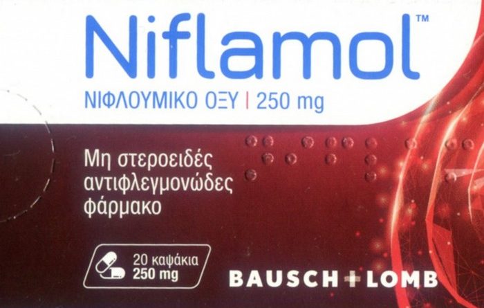 Οδηγίες χρήσης του Niflamol